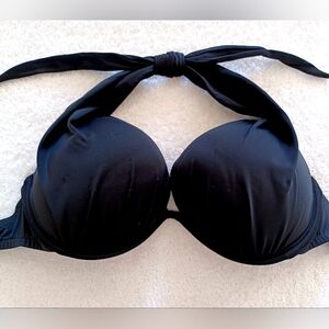 VENUS Marilyn Push-Up Black Halter Bikini Top, Size 32G/34DDD/36DD